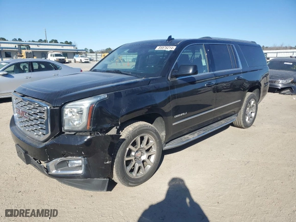 2020 GMC Yukon XL Denali with VIN 1GKS1HKJ6LR298908, listed as a Copart auction lot 85876214 with 148,958 mi miles and Salvage Title. Bid and sale history available at carsss.com. Image 1.