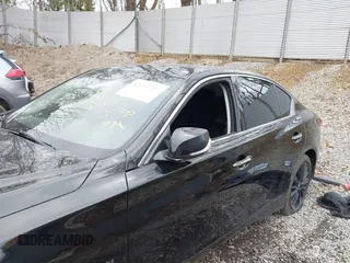 2018 Infiniti Q50 3.0t LUXE with VIN JN1EV7AR8JM442468, listed as a IAAI auction lot 42071717 with 107,484 mi miles. Bid and sale history available at carsss.com. Image 6.