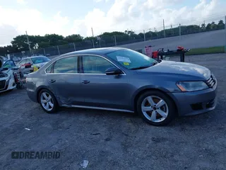 2013 Volkswagen Passat SE w/Sunroof & Nav with VIN 1VWBP7A35DC038217, listed as a IAAI auction lot 41944193 with 102,767 mi miles. Bid and sale history available at carsss.com. Image 13.
