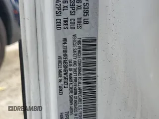 2022 Ram ProMaster City Passenger with VIN ZFBHRFAB8N6W56823, listed as a Copart auction lot 71814894 with 34,823 mi miles and Salvage Title. Bid and sale history available at carsss.com. Image 13.