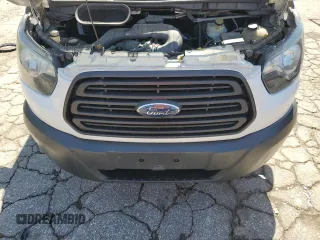 2017 Ford Transit Cargo with VIN 1FTYE1CM3HKA56393, listed as a Copart auction lot 57394885 with 104,350 mi miles and Salvage title. Bid and sale history available at DreamBid. Image 11.