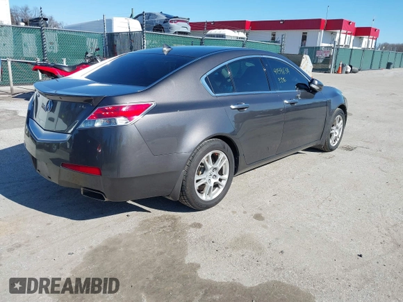 2009 Acura TL Tech with VIN 19UUA86539A018999, listed as a IAAI auction lot 41596314 with 145,302 mi miles. Bid and sale history available at carsss.com. Image 4.