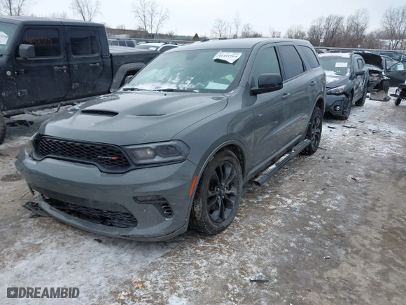 2022 Dodge Durango GT Plus with VIN 1C4RDJDG3NC216763, listed as a IAAI auction lot 41401964 with 27,048 mi miles. Bid and sale history available at carsss.com. Image 16.