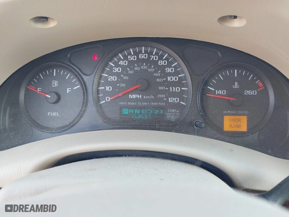 2003 Chevrolet Impala with VIN 2G1WF52E439427523, listed as a IAAI auction lot 42017652 with 153,687 mi miles. Bid and sale history available at carsss.com. Image 7.
