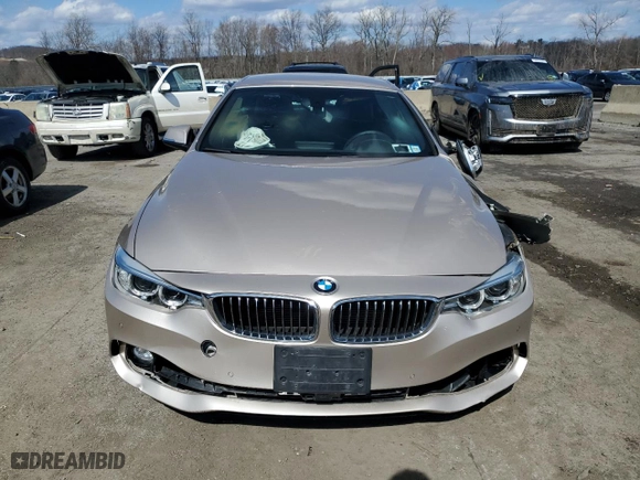 2016 BMW 4 Series 428i xDrive with VIN WBA3T1C57GP823122, listed as a Copart auction lot 50023725 with 0 mi miles and Salvage Title. Bid and sale history available at carsss.com. Image 5.