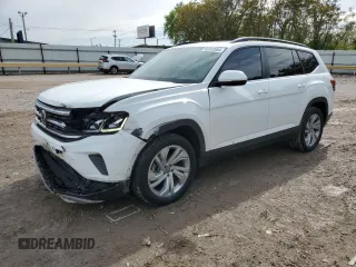 2021 Volkswagen Atlas SE with VIN 1V2JP2CAXMC558313, listed as a Copart auction lot 50382084 with 55,361 mi miles and Salvage title. Bid and sale history available at DreamBid. Image 1.