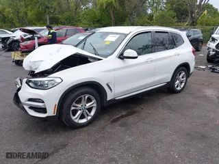 2020 BMW X3 sDrive30i with VIN 5UXTY3C04L9C53343, listed as a IAAI auction lot 41208883 with 1 mi miles. Bid and sale history available at carsss.com. Image 18.