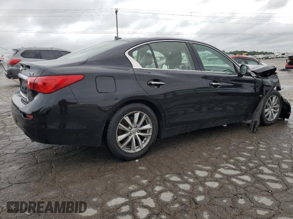 2015 Infiniti Q50 Premium with VIN JN1BV7AP9FM339066, listed as a Copart auction lot 61464355 with 168,471 mi miles and Salvage title. Bid and sale history available at DreamBid. Image 3.