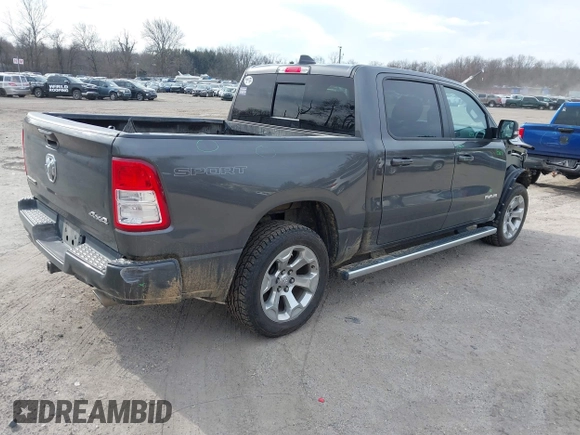 2022 Ram 1500 Big Horn z VIN 1C6SRFFT4NN381744, wystawiony jako IAAI lot #41621744 z przebiegiem 48 414 mil mil oraz . Historia ofert i sprzedaży dostępna na DreamBid. Obrazek 4.