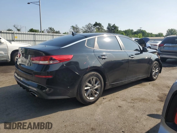 2019 Kia Optima LX with VIN 5XXGT4L35KG343407, listed as a Copart auction lot 59597635 with 71,470 mi miles and Salvage title. Bid and sale history available at DreamBid. Image 3.