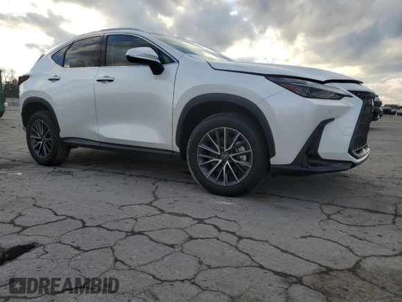 2025 Lexus NX with VIN JTJGGCEZ4S2019366, listed as a Copart auction lot 83571894 with 2,336 mi miles and Salvage Title. Bid and sale history available at carsss.com. Image 4.