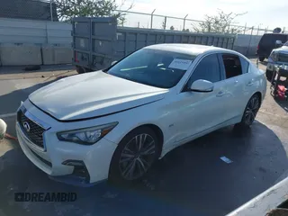 2018 Infiniti Q50 3.0t LUXE with VIN JN1EV7AP7JM358575, listed as a IAAI auction lot 41619592 with 47,520 mi miles. Bid and sale history available at carsss.com. Image 17.