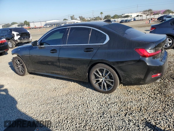 2019 BMW 3 Series 330i with VIN WBA5R1C50KFH09519, listed as a Copart auction lot 46501075 with 75,067 mi miles and Salvage Title. Bid and sale history available at carsss.com. Image 2.