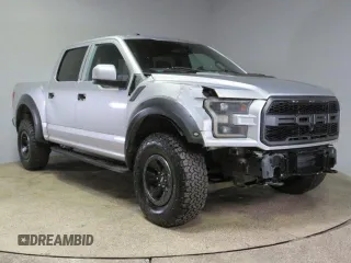 2017 Ford F-150 Raptor with VIN 1FTFW1RG7HFA87001, listed as a Copart auction lot 48576965 with 110,157 mi miles and Salvage Title. Bid and sale history available at carsss.com. Image 1.