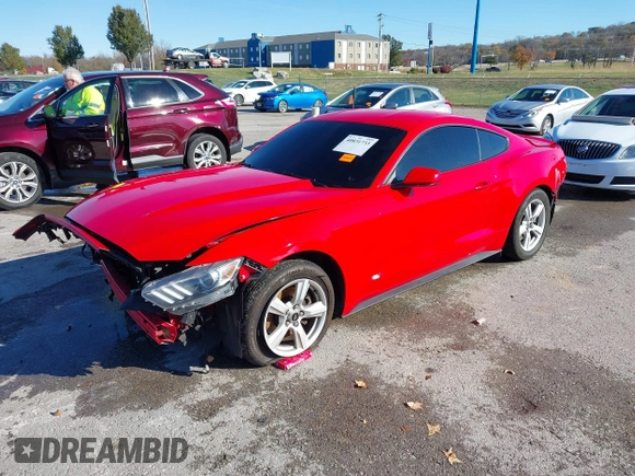 2016 Ford Mustang V6 with VIN 1FA6P8AM7G5201452, listed as a IAAI auction lot 40831733 with 97,592 mi miles and . Bid and sale history available at carsss.com. Image 2.