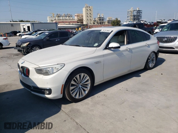 2015 BMW 5 Series 535i Gran Turismo with VIN WBA5M2C50FD872030, listed as a Copart auction lot 75757894 with 115,707 mi miles and Salvage title. Bid and sale history available at DreamBid. Image 1.