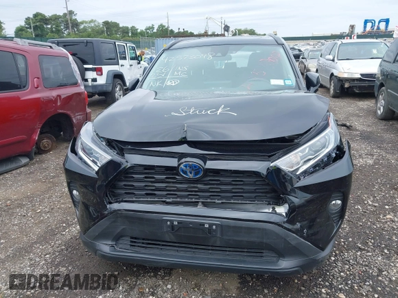 2021 Toyota RAV4 Hybrid LE with VIN 2T3B6RFV5MW022592, listed as a IAAI auction lot 42573098 with 25,651 mi miles and . Bid and sale history available at DreamBid. Image 11.