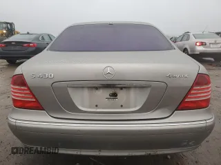 2005 Mercedes-Benz S-Class 4.3L with VIN WDBNG83JX5A455457, listed as a Copart auction lot 86955214 with 0 mi miles and Salvage Title. Bid and sale history available at carsss.com. Image 6.