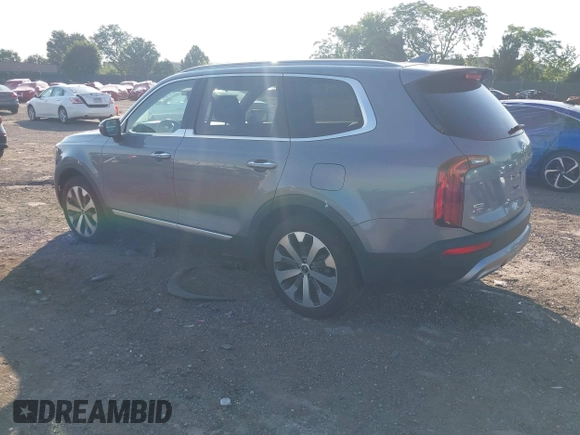 2021 Kia Telluride S with VIN 5XYP6DHC8MG167726, listed as a IAAI auction lot 42589823 with 87,609 mi miles and . Bid and sale history available at DreamBid. Image 3.