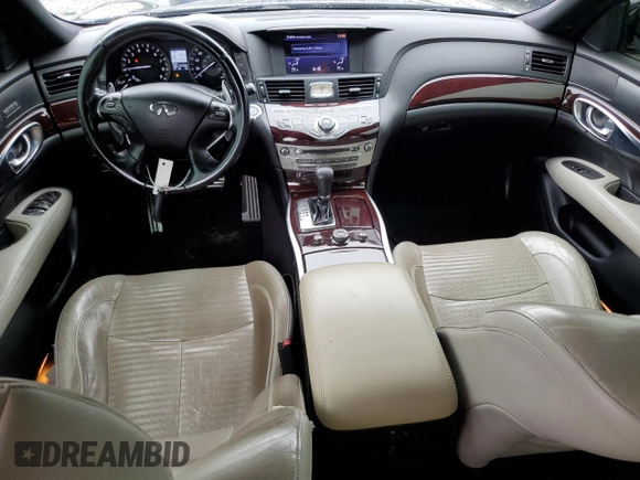 2013 Infiniti M37 with VIN JN1BY1AR7DM602898, listed as a Copart auction lot 79748604 with 247,068 mi miles and Salvage Title. Bid and sale history available at carsss.com. Image 8.