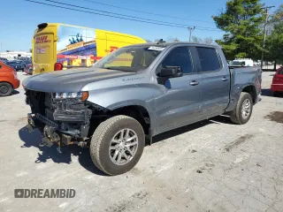 2020 Chevrolet Silverado 1500 LT with VIN 1GCPYDEK2LZ294140, listed as a Copart auction lot 74456604 with 105,614 mi miles and Salvage Title. Bid and sale history available at DreamBid. Image 1.