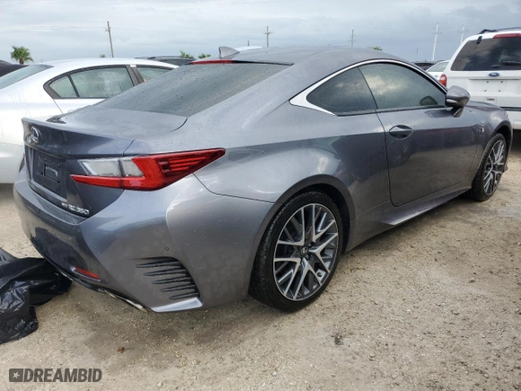 2015 Lexus RC 350 with VIN JTHSE5BC9F5000670, listed as a Copart auction lot 74921534 with 0 mi miles and Non Repairable. Bid and sale history available at carsss.com. Image 3.