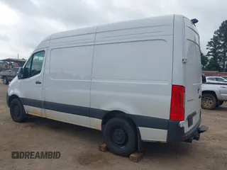 2025 Mercedes-Benz Sprinter Cargo with VIN W1Y4KBHY6ST202145, listed as a IAAI auction lot 42127760 with 9,361 mi miles and . Bid and sale history available at carsss.com. Image 3.