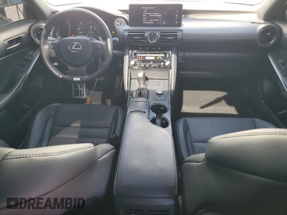 2024 Lexus IS 350 F Sport with VIN JTHGZ1B29R5074427, listed as a Copart auction lot 89104165 with 16,787 mi miles and Salvage title. Bid and sale history available at DreamBid. Image 8.