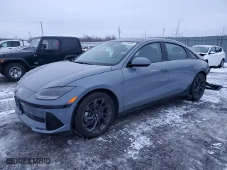2024 Hyundai IONIQ 6 Limited with VIN KMHM54AC5RA054187, listed as a Copart auction lot 84738604 with 17,457 mi miles and Salvage Title. Bid and sale history available at carsss.com. Image 1.