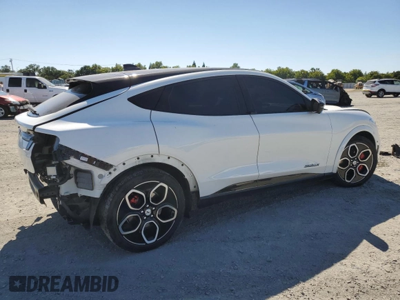 2023 Ford Mustang Mach-E GT with VIN 3FMTK4SE2PMA58332, listed as a Copart auction lot 61343265 with 9,754 mi miles and Salvage title. Bid and sale history available at DreamBid. Image 3.