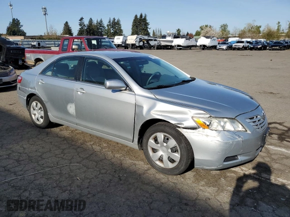 2007 Toyota Camry CE with VIN 4T1BE46K27U163080, listed as a Copart auction lot 47892755 with 90,381 mi miles and Salvage Title. Bid and sale history available at carsss.com. Image 4.