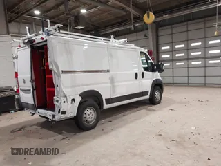 2023 Ram ProMaster Cargo with VIN 3C6LRVAG5PE571164, listed as a IAAI auction lot 41202787 with 5,503 mi miles and . Bid and sale history available at DreamBid. Image 4.