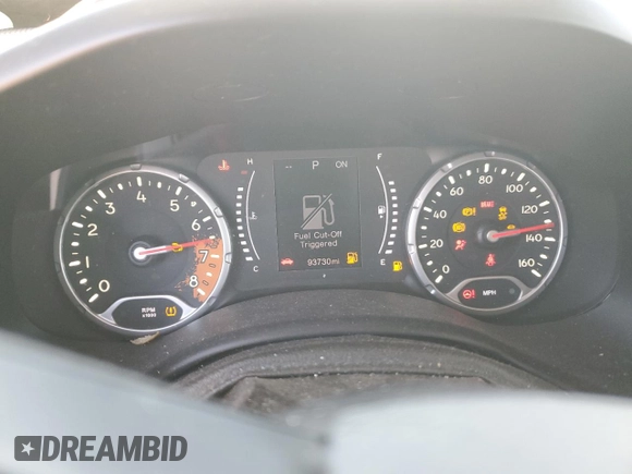 2017 Jeep Renegade Latitude with VIN ZACCJBBB2HPF24891, listed as a Copart auction lot 50672155 with 93,730 mi miles and Salvage Title. Bid and sale history available at carsss.com. Image 9.