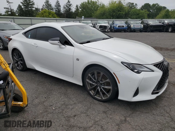 2021 Lexus RC 300 F Sport z VIN JTHGA5BC1M5011676, wystawiony jako Copart lot #58583705 z przebiegiem 50 974 mil mil oraz Szkoda całkowita • Salvage title. Historia ofert i sprzedaży dostępna na DreamBid. Obrazek 4.