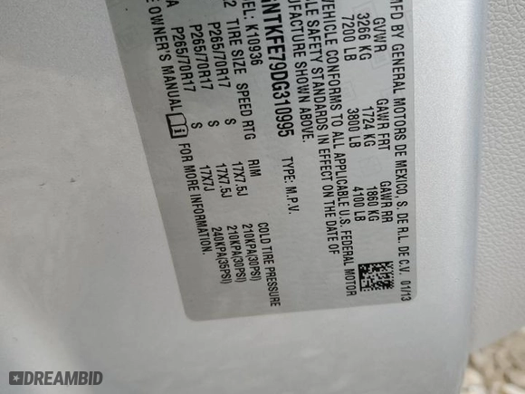2013 Chevrolet Avalanche LT with VIN 3GNTKFE79DG310995, listed as a Copart auction lot 43777755 with 0 mi miles and Salvage Title. Bid and sale history available at carsss.com. Image 14.