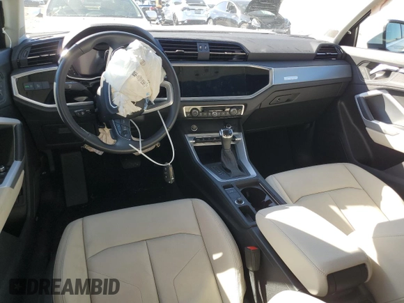 2022 Audi Q3 S line Premium Plus with VIN WA1EECF37N1084209, listed as a Copart auction lot 46819905 with 12,574 mi miles and Salvage Title. Bid and sale history available at carsss.com. Image 8.