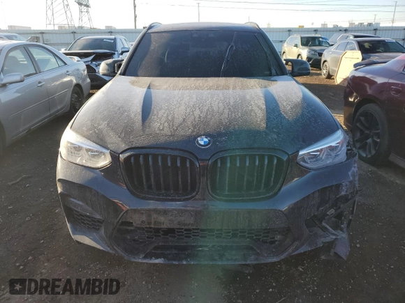2020 BMW X3 M Competition with VIN 5YMTS0C06LLA57870, listed as a Copart auction lot 88990635 with Not Provided miles and Salvage Title. Bid and sale history available at carsss.com. Image 5.