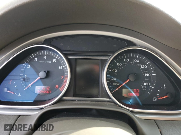 2007 Audi Q7 with VIN WA1AV74L47D031882, listed as a Copart auction lot 39366983 with 138,929 mi miles and Non repairable. Bid and sale history available at DreamBid. Image 9.