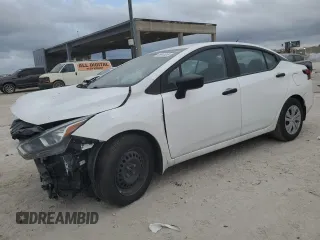 2021 Nissan Versa S with VIN 3N1CN8DV1ML896601, listed as a Copart auction lot 46041855 with 61,789 mi miles and Non Repairable. Bid and sale history available at carsss.com. Image 1.
