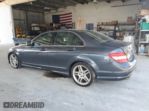 2009 Mercedes-Benz C 350 Sport with VIN WDDGF56XX9R043614, listed as a Copart auction lot 62166555 with 154,142 mi miles and Salvage title. Bid and sale history available at DreamBid. Image 2.