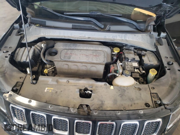 2018 Jeep Compass Latitude with VIN 3C4NJDBB0JT180531, listed as a Copart auction lot 64718445 with 45,407 mi miles and Salvage title. Bid and sale history available at DreamBid. Image 12.