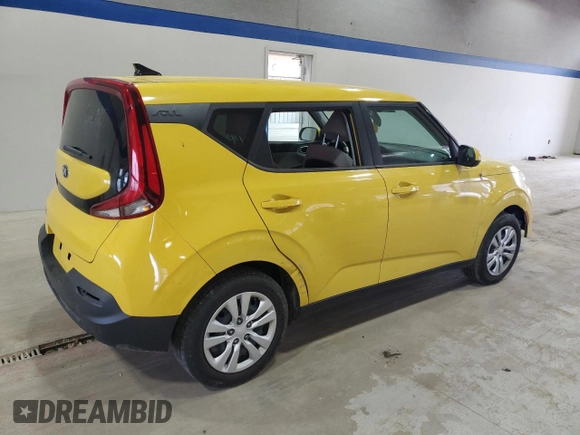 2020 Kia Soul LX with VIN KNDJ23AU7L7108127, listed as a Copart auction lot 50290515 with 50,476 mi miles and Salvage Title. Bid and sale history available at carsss.com. Image 3.