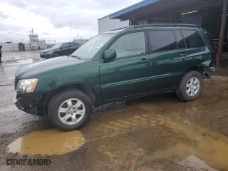 2002 Toyota Highlander with VIN JTEGF21A020036639, listed as a Copart auction lot 44389335 with 0 mi miles and Salvage Title. Bid and sale history available at carsss.com. Image 1.