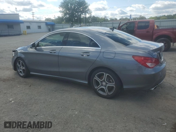 2014 Mercedes-Benz CLA 250 with VIN WDDSJ4EB2EN068792, listed as a Copart auction lot 59684455 with 104,577 mi miles and Salvage title. Bid and sale history available at DreamBid. Image 2.