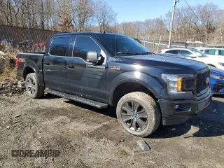 2018 Ford F-150 XL with VIN 1FTEW1EP2JFA60621, listed as a Copart auction lot 45009925 with 125,731 mi miles and Salvage title. Bid and sale history available at DreamBid. Image 4.