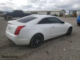 2015 Cadillac ATS Coupe Luxury AWD with VIN 1G6AH1RXXF0120497, listed as a Copart auction lot 43802605 with 91,173 mi miles and Salvage Title. Bid and sale history available at carsss.com. Image 3.