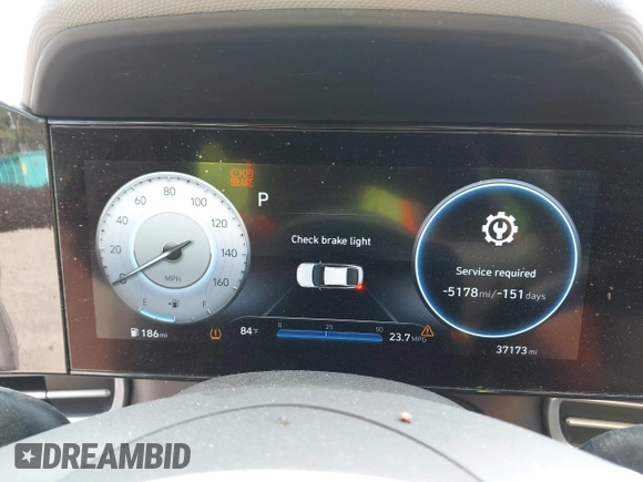 2023 Hyundai Elantra SEL with VIN 5NPLS4AG1PH089763, listed as a IAAI auction lot 42561384 with 37,173 mi miles and . Bid and sale history available at DreamBid. Image 7.