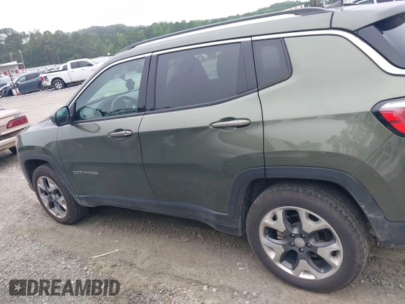 2020 Jeep Compass Limited with VIN 3C4NJDCB2LT127296, listed as a IAAI auction lot 42555235 with 105,259 mi miles and . Bid and sale history available at DreamBid. Image 14.