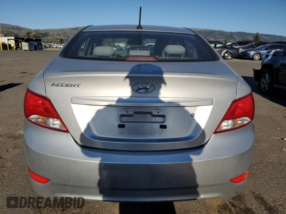 2016 Hyundai Accent SE with VIN KMHCT4AE0GU071199, listed as a Copart auction lot 46698745 with 103,364 mi miles and Salvage Title. Bid and sale history available at carsss.com. Image 6.
