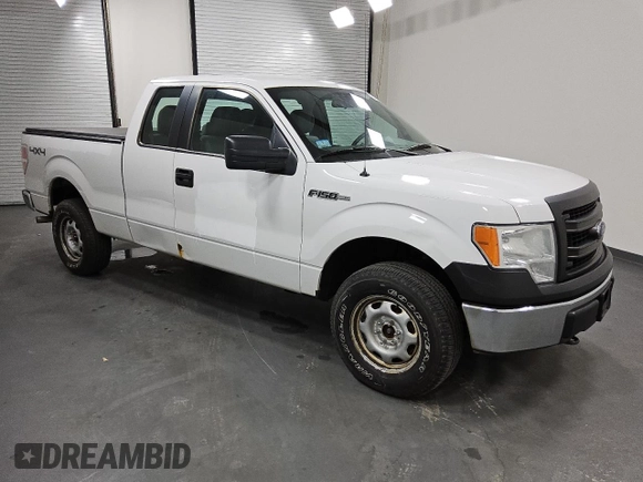 2014 Ford F-150 XL with VIN 1FTEX1EM5EFB02885, listed as a Copart auction lot 53800335 with 264,865 mi miles and Clean Title. Bid and sale history available at carsss.com. Image 4.